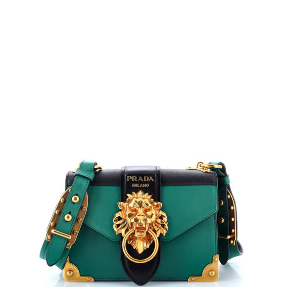 Prada Animalier Cahier Crossbody Bag #184859P18B - Picture 1 of 7